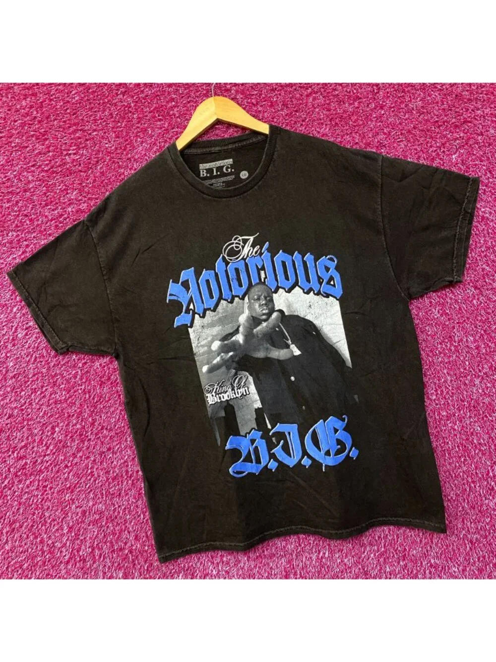 The Notorious B.I.G. King of Brooklyn Big T-shirt Large